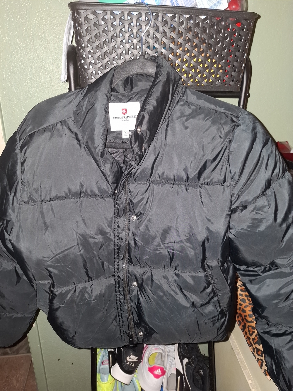 Urban Republic Men's Black Short Puffer Jacket